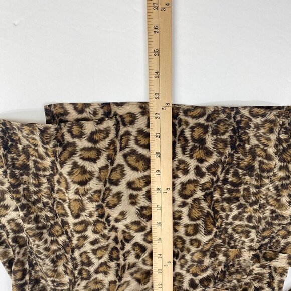 Leopard Print Silk Tank Top Size S Helmut Lang Spaghetti Strap Wrap Tie - Picture 10 of 12